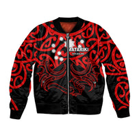 Matariki New Zealand Bomber Jacket Maori New Year Red LT6 - Wonder Print Shop