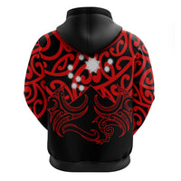 Matariki New Zealand Hoodie Maori New Year Red LT6 - Wonder Print Shop