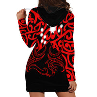 Matariki New Zealand Hoodie Dress Maori New Year Red LT6 - Wonder Print Shop