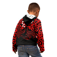 Matariki New Zealand Kid Hoodie Maori New Year Red LT6 - Wonder Print Shop