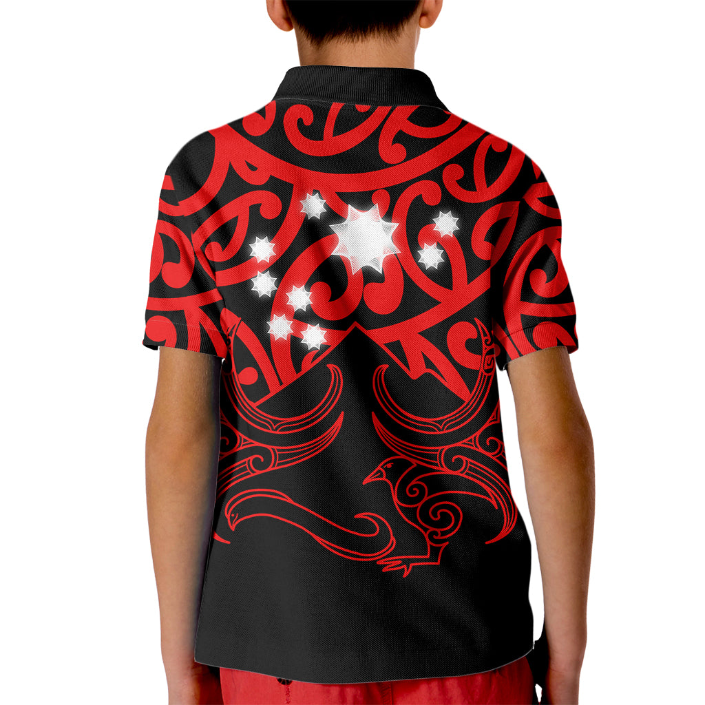 Matariki New Zealand Kid Polo Shirt Maori New Year Red LT6 - Wonder Print Shop