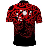 Matariki New Zealand Polo Shirt Maori New Year Red LT6 - Wonder Print Shop