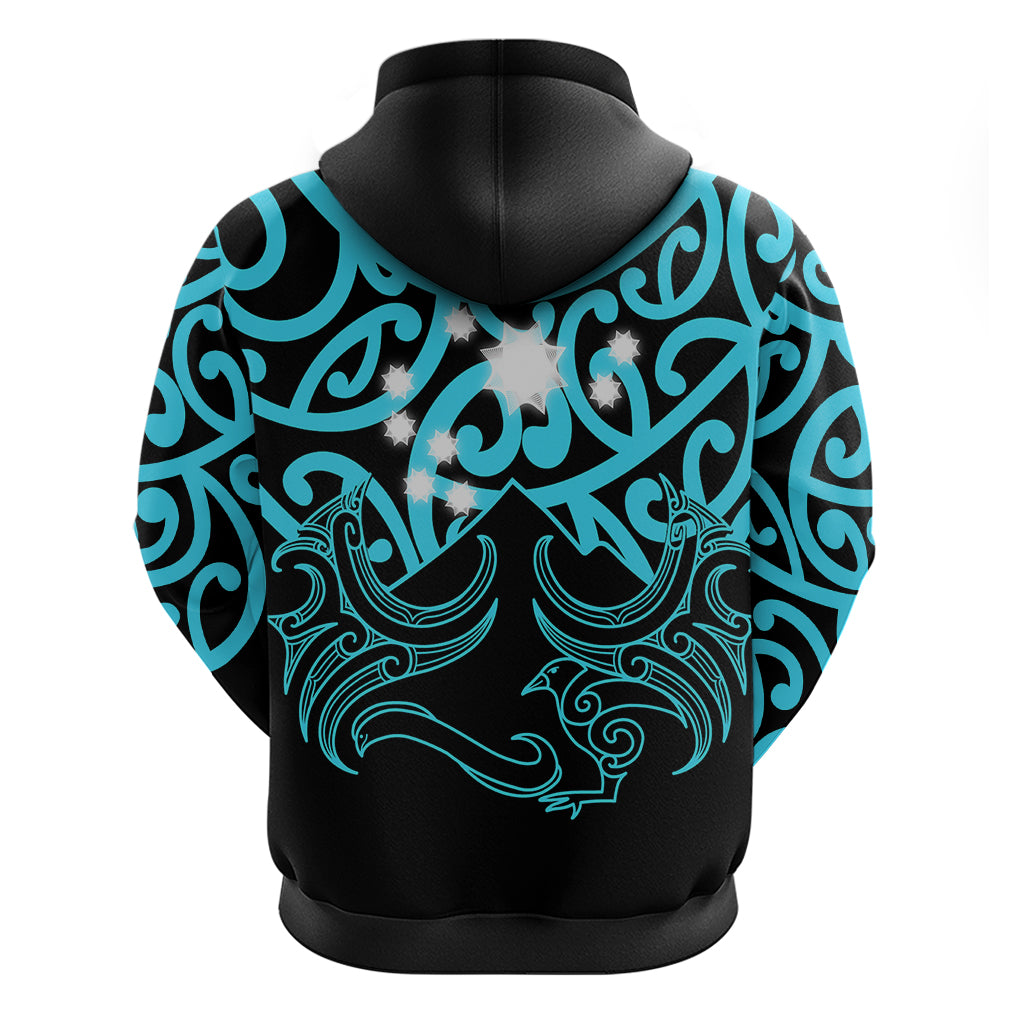 Matariki New Zealand Hoodie Maori New Year Light Blue LT6 - Wonder Print Shop