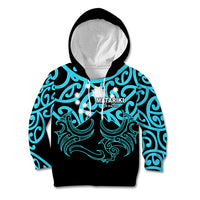 Matariki New Zealand Kid Hoodie Maori New Year Light Blue LT6 - Wonder Print Shop