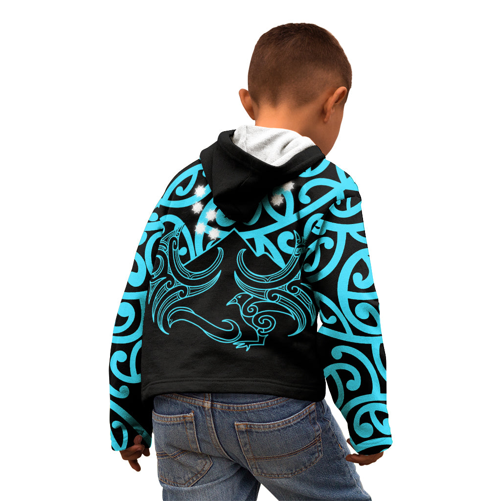 Matariki New Zealand Kid Hoodie Maori New Year Light Blue LT6 - Wonder Print Shop