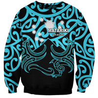 Matariki New Zealand Sweatshirt Maori New Year Light Blue LT6 - Wonder Print Shop