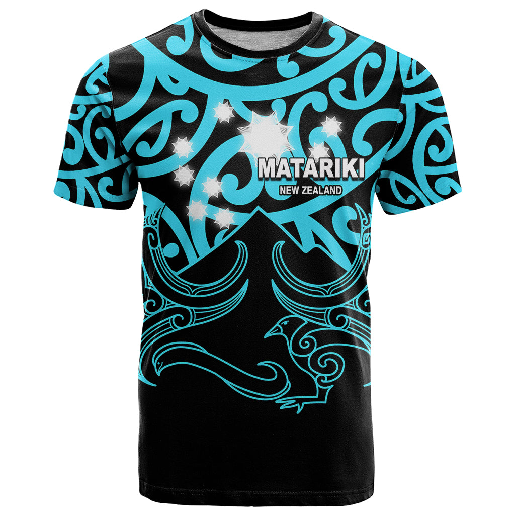 Matariki New Zealand T Shirt Maori New Year Light Blue LT6 - Wonder Print Shop