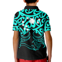 Matariki New Zealand Kid Polo Shirt Maori New Year Turquoise LT6 - Wonder Print Shop