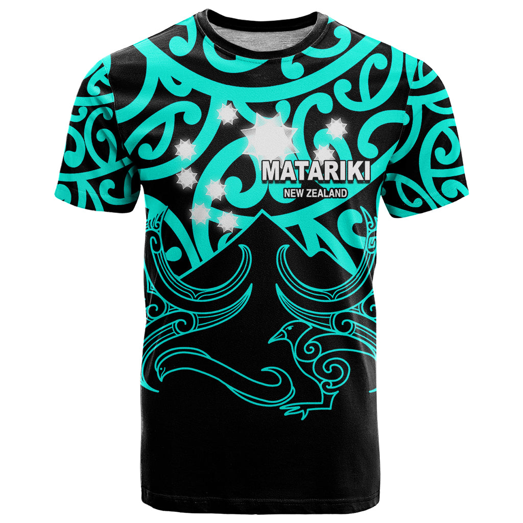 Matariki New Zealand T Shirt Maori New Year Turquoise LT6 - Wonder Print Shop
