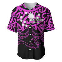 Matariki New Zealand Baseball Jersey Maori New Year Purple LT6 - Wonder Print Shop