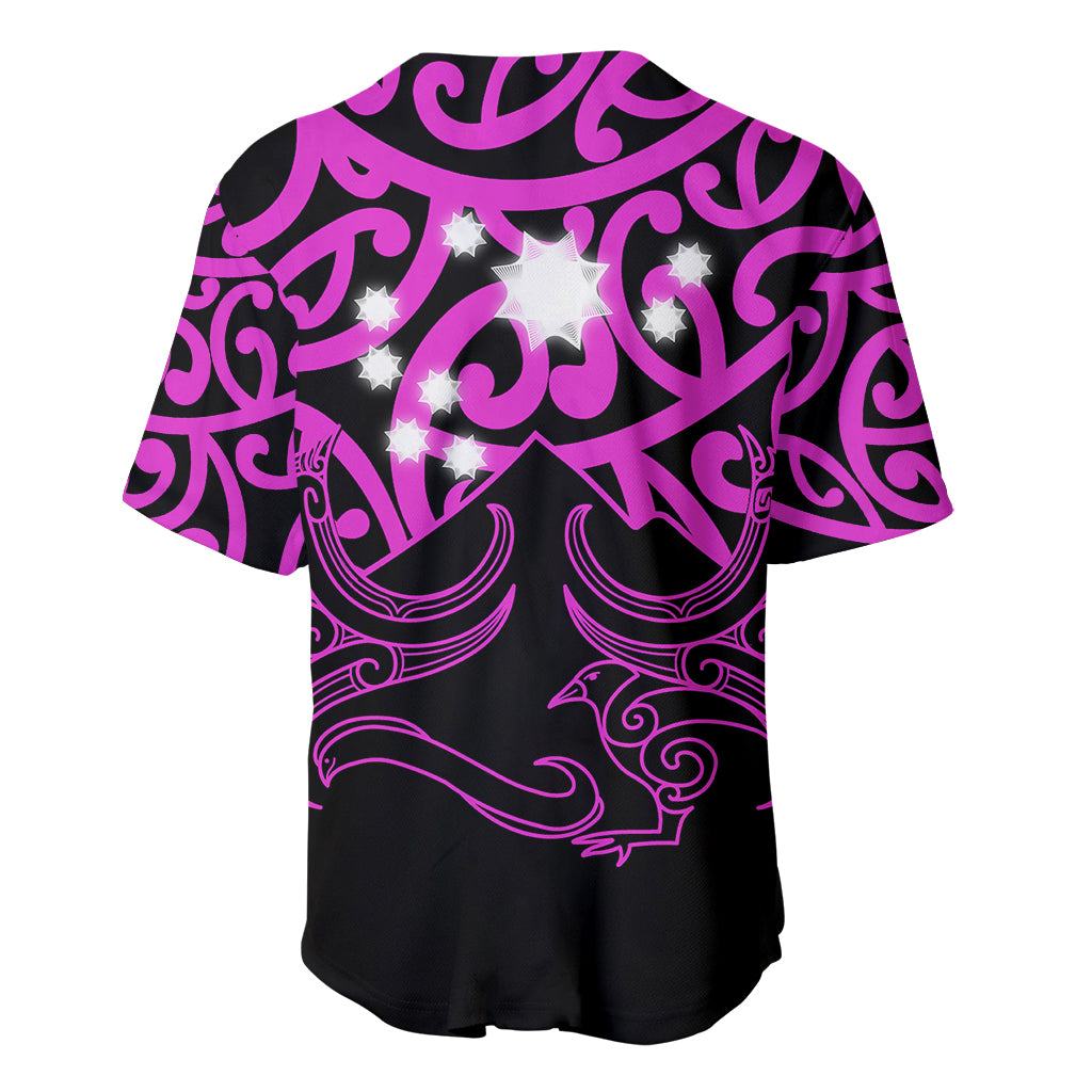 Matariki New Zealand Baseball Jersey Maori New Year Purple LT6 - Wonder Print Shop