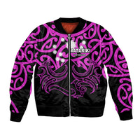 Matariki New Zealand Bomber Jacket Maori New Year Purple LT6 - Wonder Print Shop