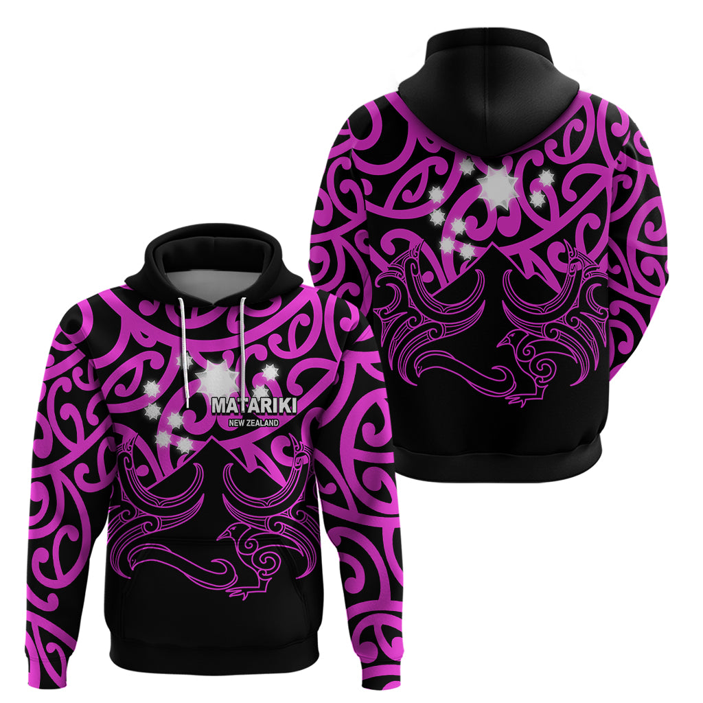 Matariki New Zealand Hoodie Maori New Year Purple LT6 - Wonder Print Shop