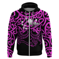 Matariki New Zealand Hoodie Maori New Year Purple LT6 - Wonder Print Shop