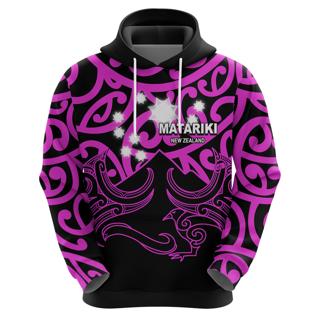Matariki New Zealand Hoodie Maori New Year Purple LT6 - Wonder Print Shop
