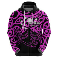 Matariki New Zealand Hoodie Maori New Year Purple LT6 - Wonder Print Shop