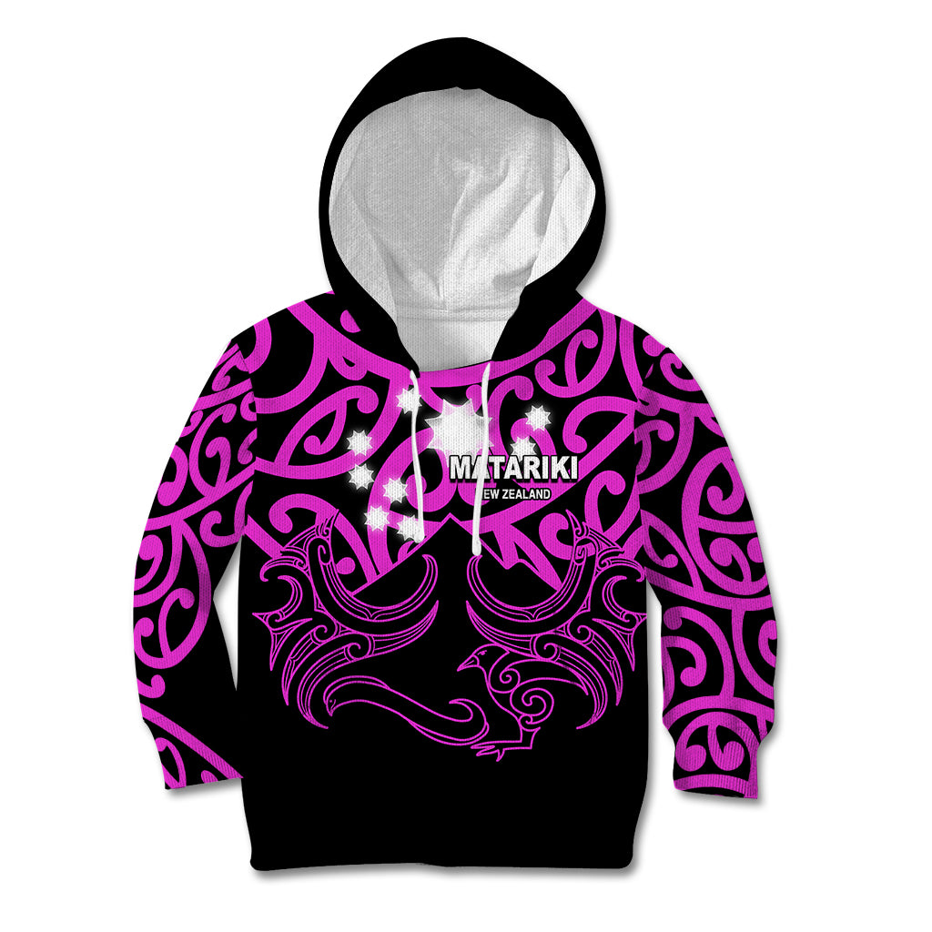 Matariki New Zealand Kid Hoodie Maori New Year Purple LT6 - Wonder Print Shop