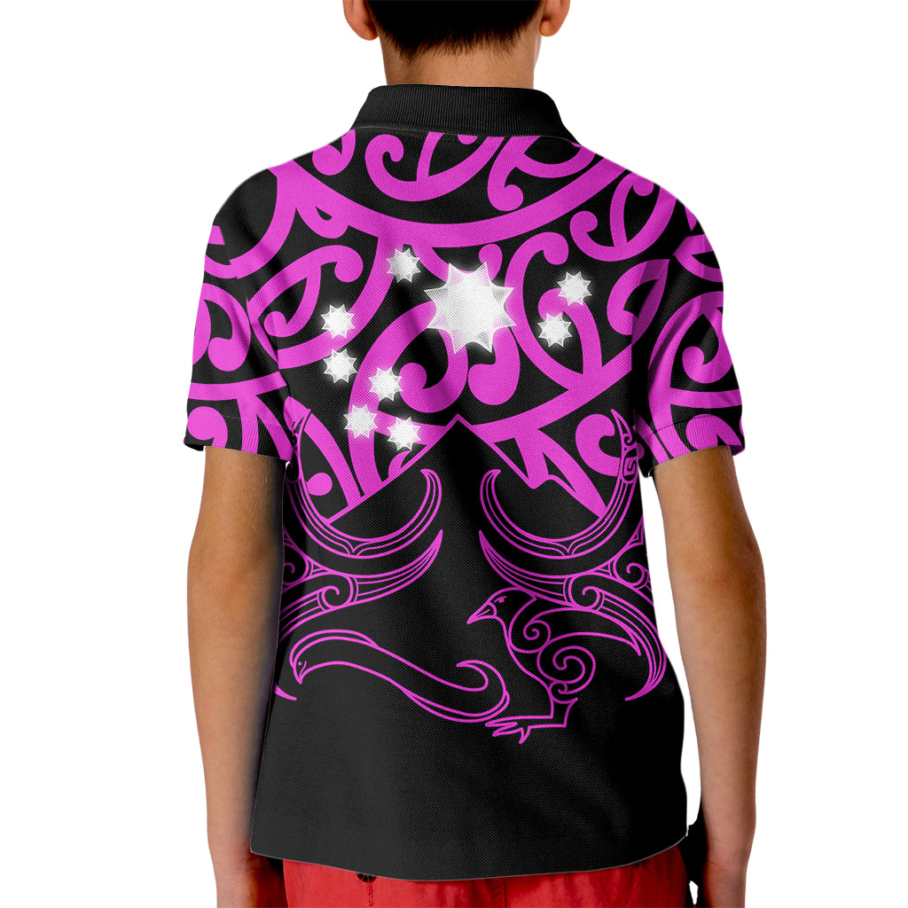 Matariki New Zealand Kid Polo Shirt Maori New Year Purple LT6 - Wonder Print Shop
