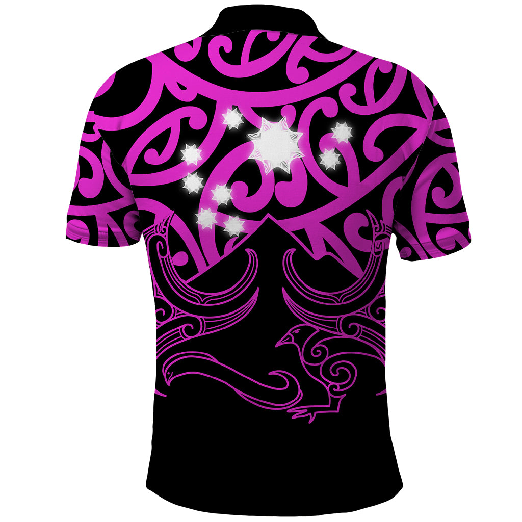 Matariki New Zealand Polo Shirt Maori New Year Purple LT6 - Wonder Print Shop