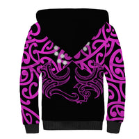 Matariki New Zealand Sherpa Hoodie Maori New Year Purple LT6 - Wonder Print Shop