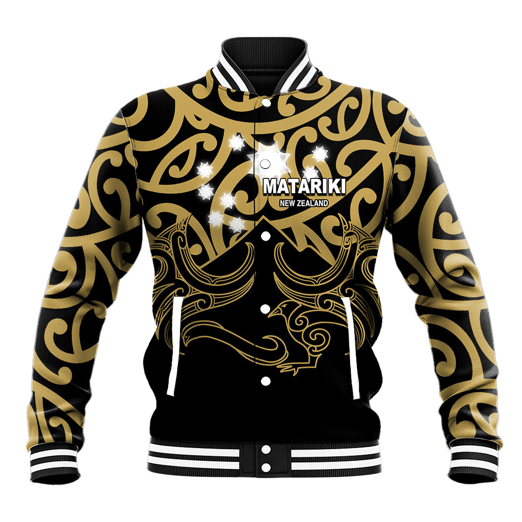 Matariki New Zealand Baseball Jacket Maori New Year Gold LT6 - Wonder Print Shop
