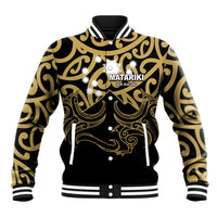 Matariki New Zealand Baseball Jacket Maori New Year Gold LT6 - Wonder Print Shop