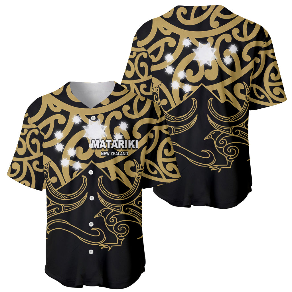 Matariki New Zealand Baseball Jersey Maori New Year Gold LT6 - Wonder Print Shop