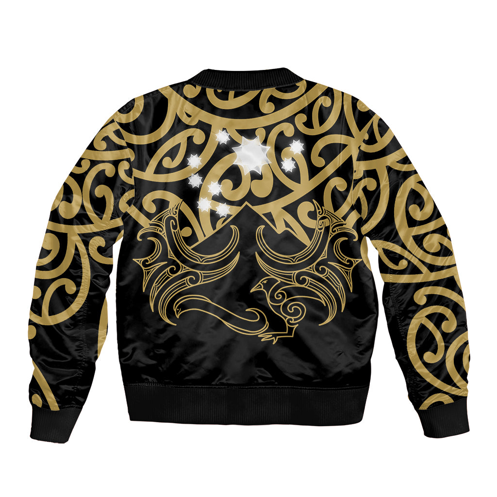 Matariki New Zealand Bomber Jacket Maori New Year Gold LT6 - Wonder Print Shop