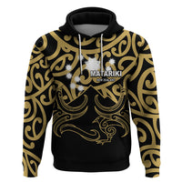 Matariki New Zealand Hoodie Maori New Year Gold LT6 - Wonder Print Shop