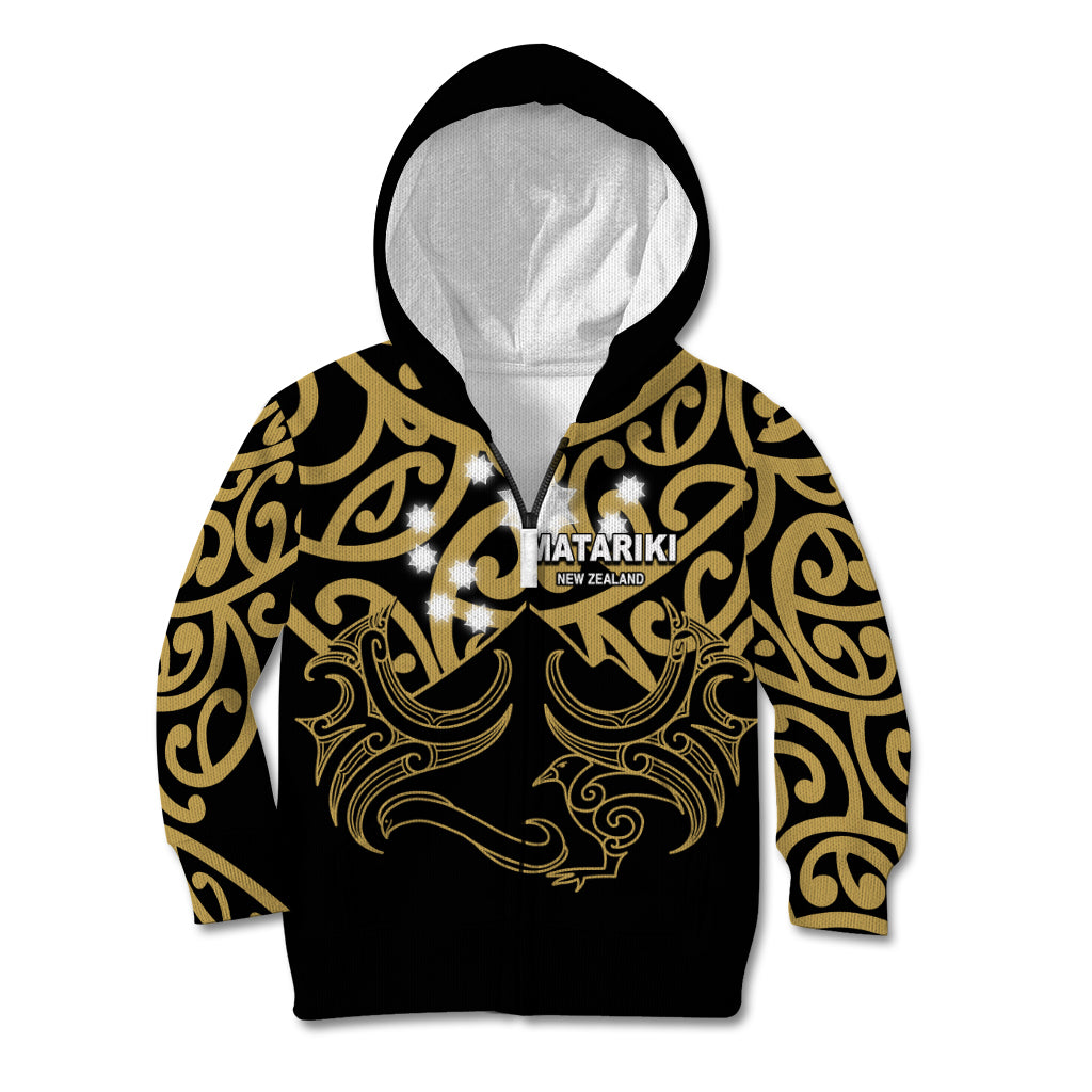 Matariki New Zealand Kid Hoodie Maori New Year Gold LT6 - Wonder Print Shop