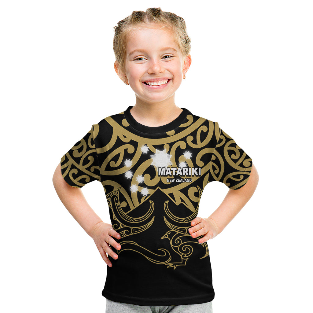 Matariki New Zealand Kid T Shirt Maori New Year Gold LT6 - Wonder Print Shop