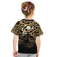 Matariki New Zealand Kid T Shirt Maori New Year Gold LT6 - Wonder Print Shop