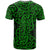 New Zealand T Shirt Maori Pattern Green LT6 - Wonder Print Shop