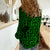 New Zealand Women Casual Shirt Maori Pattern Green LT6 - Wonder Print Shop