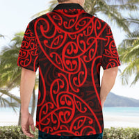 New Zealand Hawaiian Shirt Maori Pattern Red LT6 - Wonder Print Shop