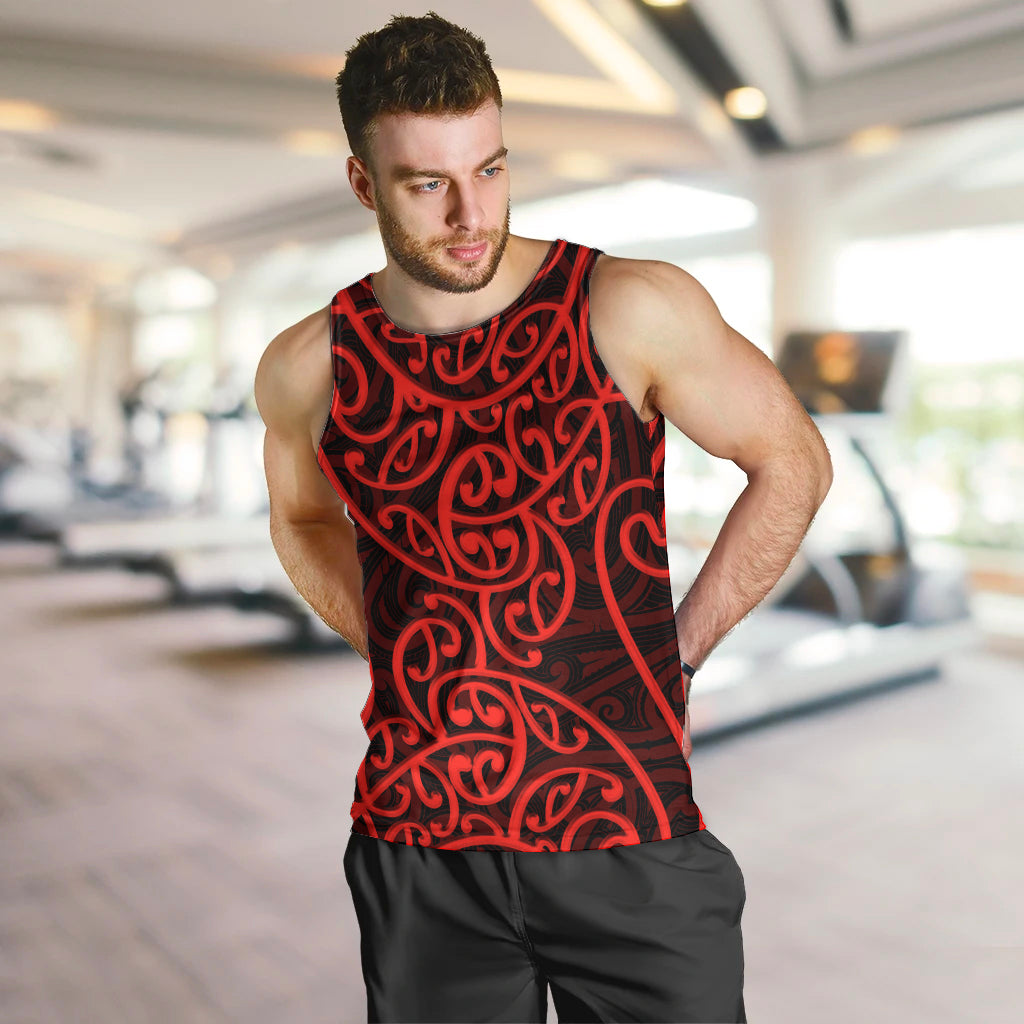 new-zealand-men-tank-top-maori-pattern-red