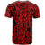 New Zealand T Shirt Maori Pattern Red LT6 - Wonder Print Shop