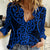 New Zealand Women Casual Shirt Maori Pattern Blue LT6 - Wonder Print Shop