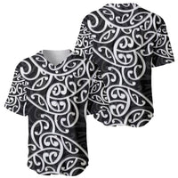 New Zealand Baseball Jersey Maori Pattern White LT6 - Wonder Print Shop