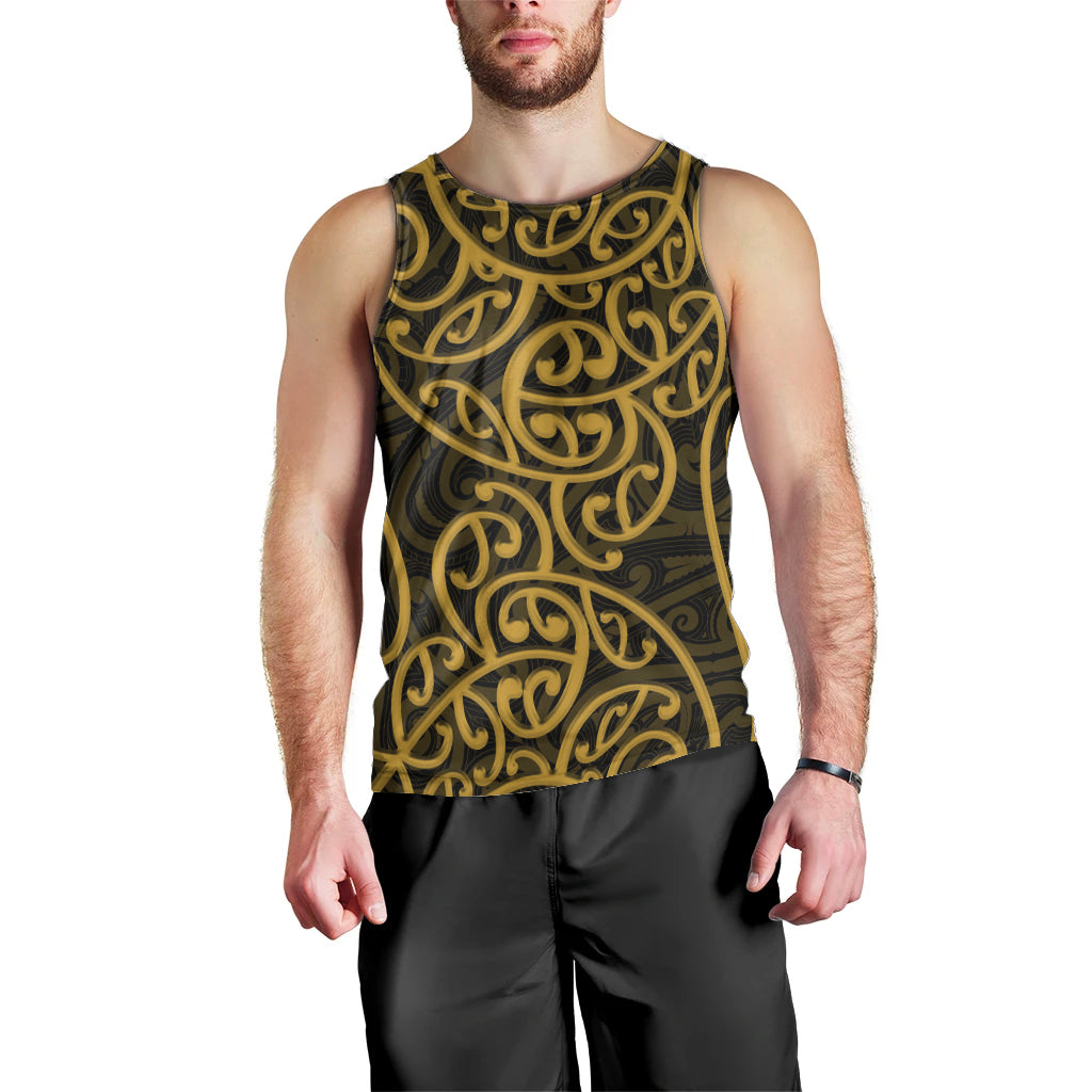 new-zealand-men-tank-top-maori-pattern-gold