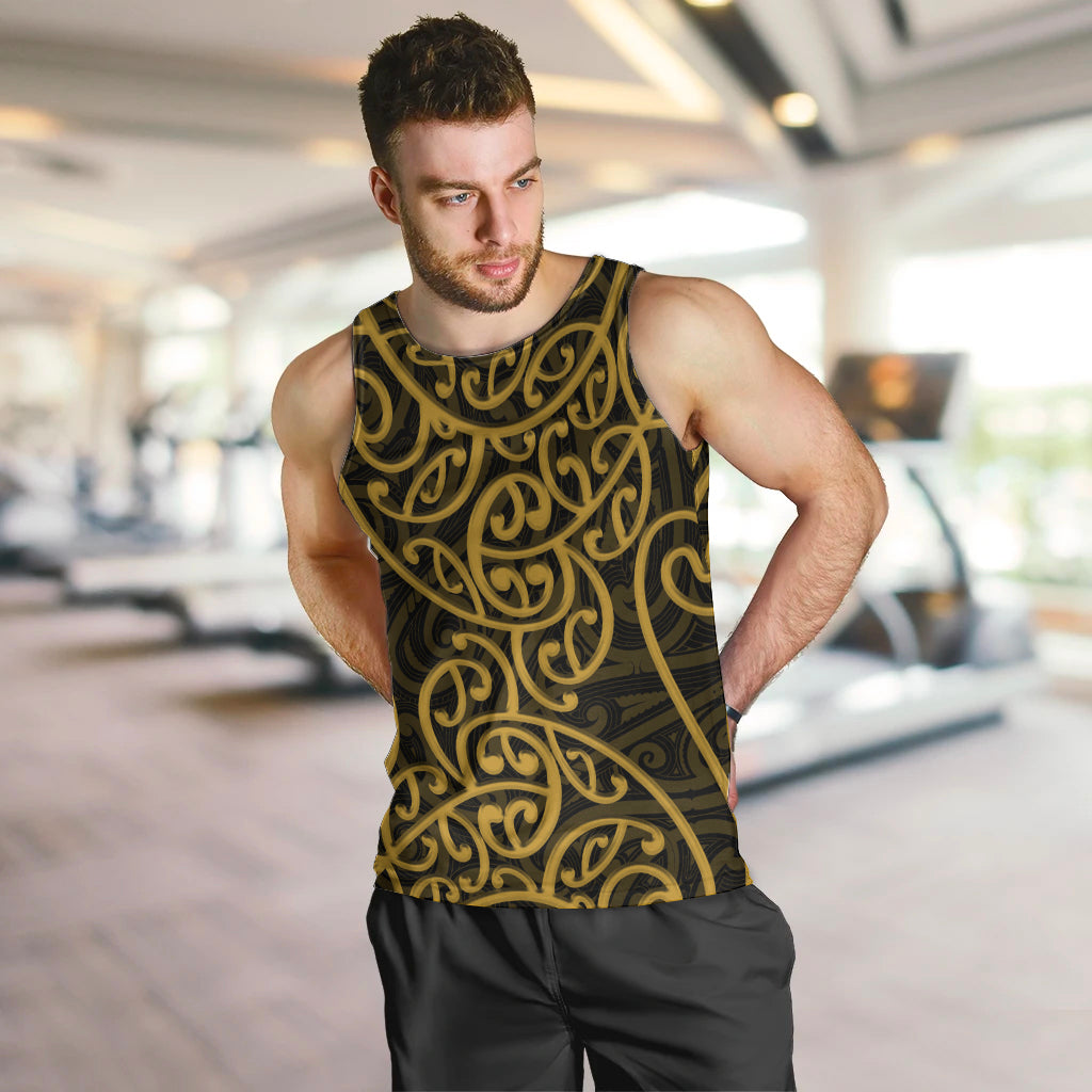new-zealand-men-tank-top-maori-pattern-gold