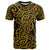 New Zealand T Shirt Maori Pattern Gold LT6 - Wonder Print Shop