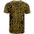 New Zealand T Shirt Maori Pattern Gold LT6 - Wonder Print Shop