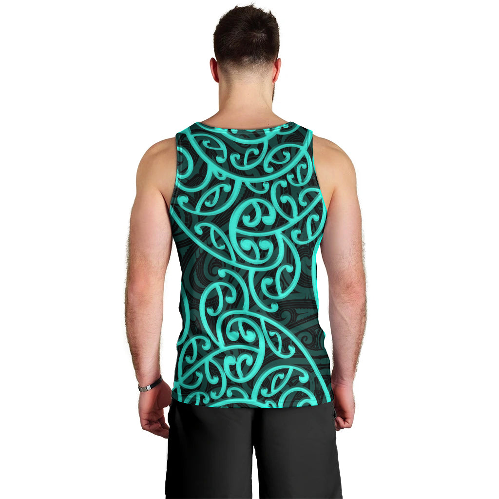 new-zealand-men-tank-top-maori-pattern-turquoise