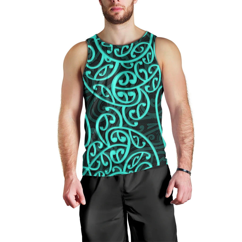 new-zealand-men-tank-top-maori-pattern-turquoise