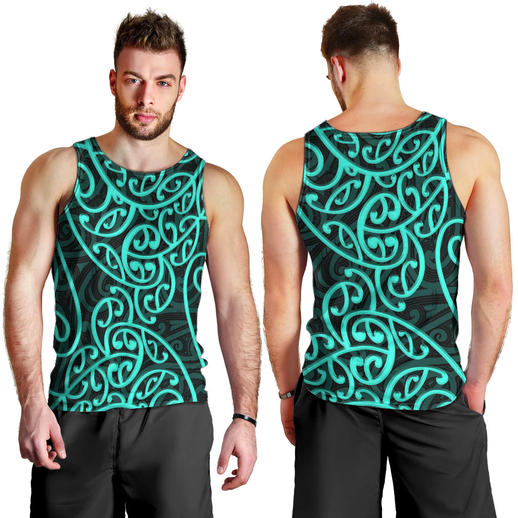 new-zealand-men-tank-top-maori-pattern-turquoise