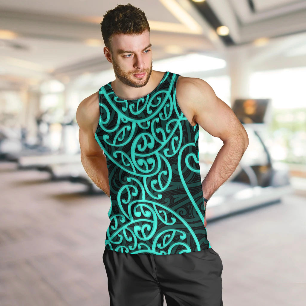 new-zealand-men-tank-top-maori-pattern-turquoise