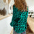 New Zealand Women Casual Shirt Maori Pattern Turquoise LT6 - Wonder Print Shop