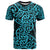 New Zealand T Shirt Maori Pattern Light Blue LT6 - Wonder Print Shop