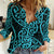 New Zealand Women Casual Shirt Maori Pattern Light Blue LT6 - Wonder Print Shop